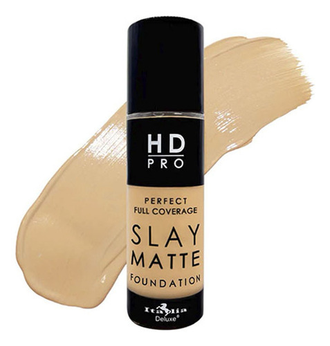 Base de maquillaje líquida Italia Deluxe HD Pro Slay Matte Foundation tono 3b ivory - 30g