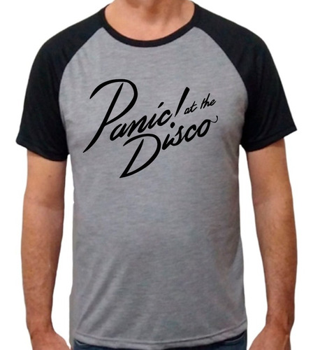 Camiseta Raglan Camisa Blusa Rock Panic At The Disco