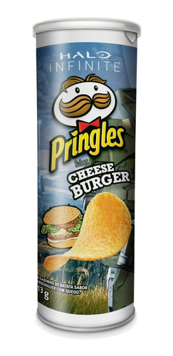 Imagem 1 de 4 de Batata Pringles Halo Infinite Sabor Cheeseburger  113g 