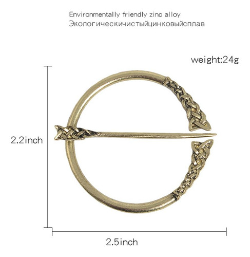 Broches Nórdicos Para Chal Abrigo, Bufanda, Joyería Medieval