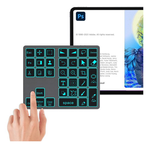 Teclado Inalambrico Doohoeek De Acceso Directo Bluetooth