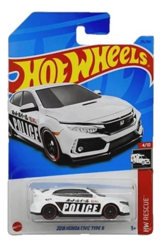 Hot Wheels 2018 Honda Civic Type R Hw Rescue