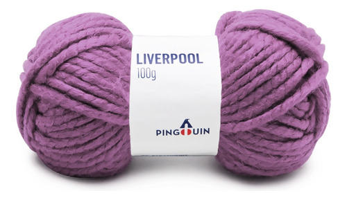 Fio Liverpool Pingouin 100g 50mts Tex 2000 Crochê E Tricô Cor 4433- Grape