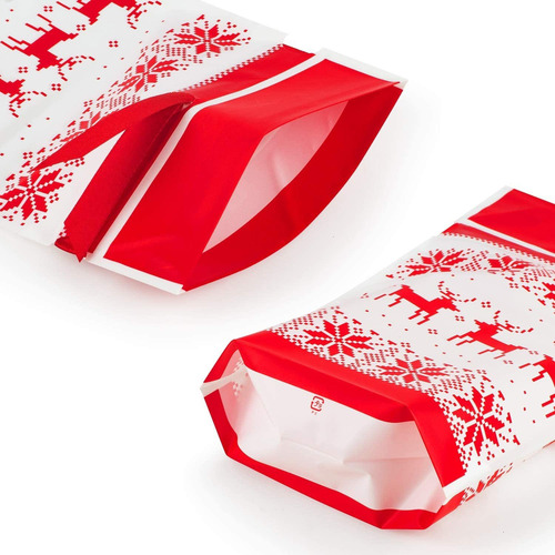 Bolsa De Dulces Navideños Bolsa Regalo Plástico Con Cordón