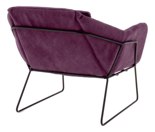 Sofá De Casa De Muñecas En Miniatura, Sillón, Púrpura