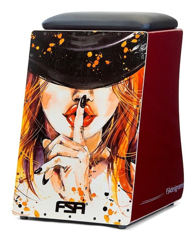 Cajon Eletrico Fsa Design Series Captação Dupla Saida Xlr