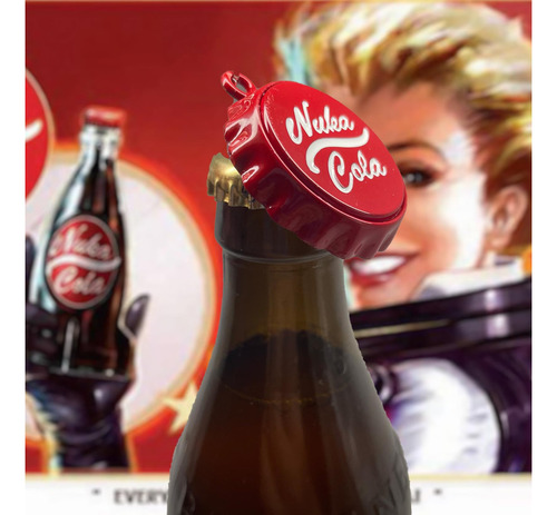 Qmezwux Fall Out Nuka Cola Cap Llavero Abridor De Botellas