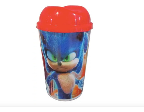 Vaso Pitillo Sonic Sorpresa X12 Cumpleaños Piñata