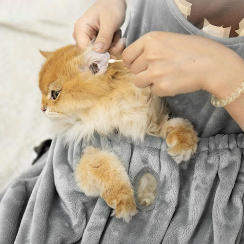 Delantal Para Gatos Con Cuerda Ajustable Lavable, Saco De