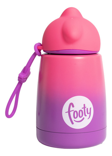 Botella Footy Termica Acero Inoxidable Unisex Moda Violeta