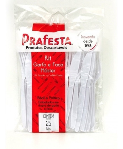 Kit Master Garfos/facas C/250 Prafesta 