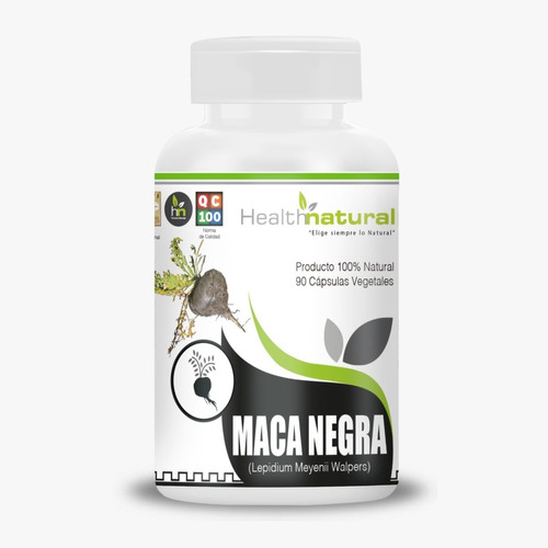 Maca Negra Superalimento. 90 Cápsulas Vegetales. Solarfoods.