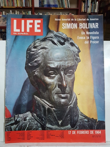 Revista Antigua - Life - 1964 - Simon Bolivar