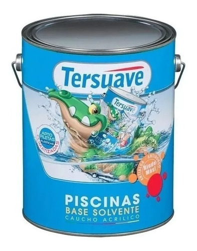 Tersuave Pintura Piscinas Caucho Acr. X 4lts - Umox