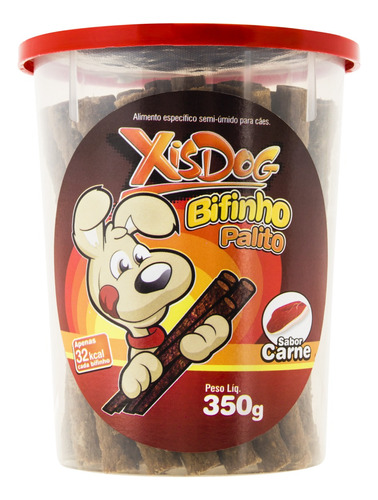 Bifinho Palito para Cães Carne XisDog Pote 350g