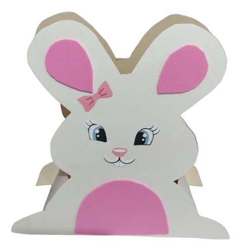 Pack Caja Para Regalo De Pascua, Diseño De Conejo Pascua 