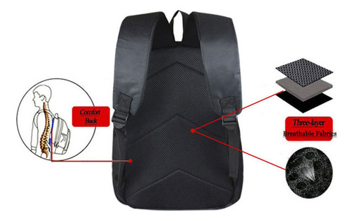 Zh Mochila Escolar Gran Capacidad For Pijama Little Hero St