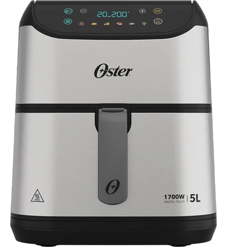 Fritadeira Digital Inox Oster 5l Com Painel Touch