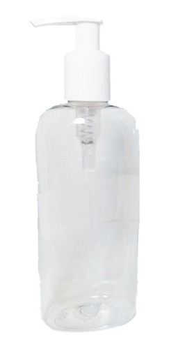 100 Envase Transparente Plastico 250 Ml Pet Oval Dosificador (it-249)