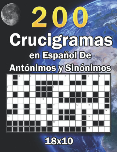 200 Crucigramas En Español De Antónimos Y Sinónimos, English
