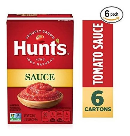 Salsa De Tomate De Hunt, Keto Friendly, 33,5 Oz, 6 Pack