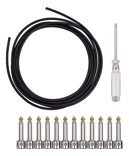 Pedal Solderless Patch Cable Kit De Bricolaje Guitarra Profe