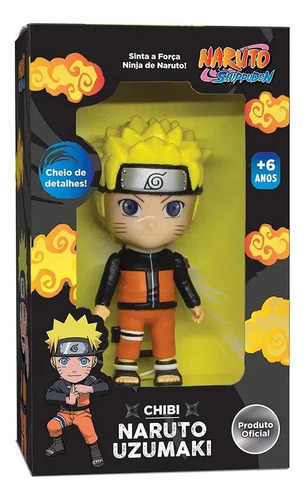 Figura Articulada Ninja Naruto Uzumaki Chibi 14 Cm - Lanús
