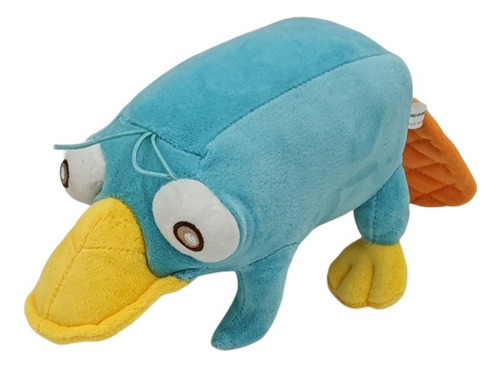 Pelúcia Perry Ornitorrinco Azul, Boneco De Pato, Boneco