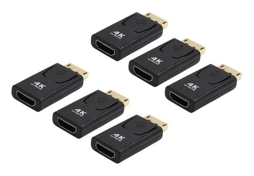 Adaptador Displayport A Hdmi Dp A Hdmi Full Hd 4k X 6 Unid