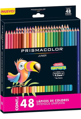 Caja X 48 Lapices De Color Prismacolor Jr. Colores Surtidos