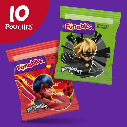 Gomitas De Fruta Funables Ladybug (10 Piezas) Americano
