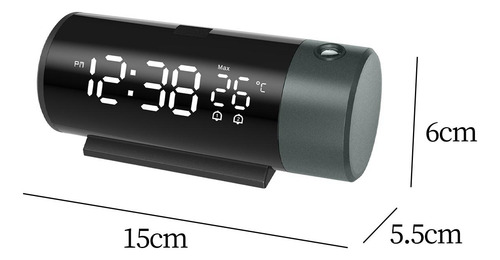 Despertador De Proyección Reloj De Mesa Digital Usb Para