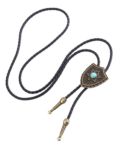 Native India Bolo Tie Bronce Antiguo