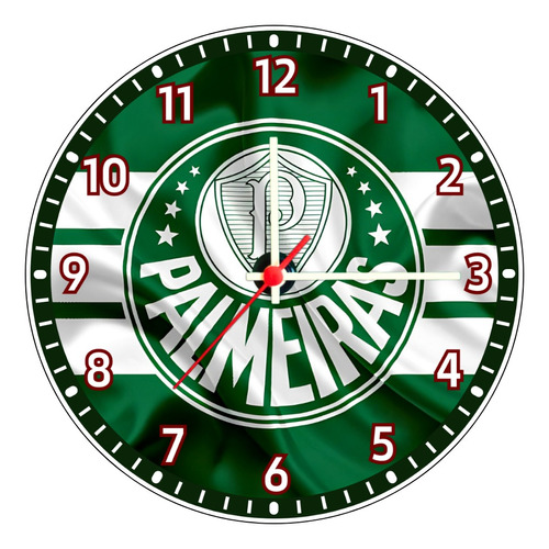 Relógio De Parede Artesanal - Palmeiras - Mod. 02