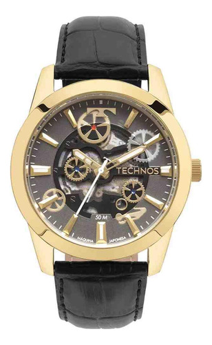 Relógio Technos Masculino Automático Dourado - 8205ok/0p
