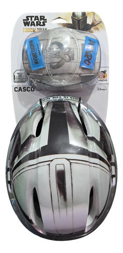 Kit De Casco Rodilleras Coderas Star Wars Mandalorian Niños