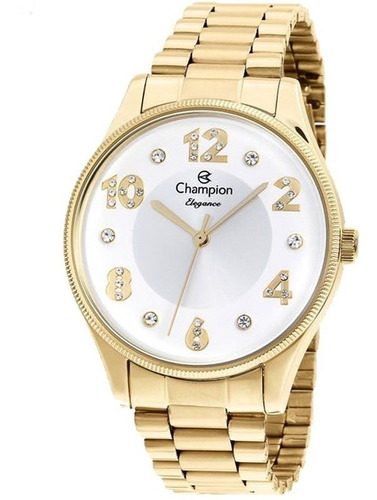 Relógio Feminino Dourado Champion Cn24002h