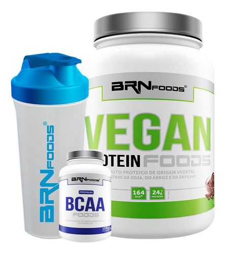Vegan Kit - Vegan Protein 500g+ Bcaa Premium 120 Cápsulas