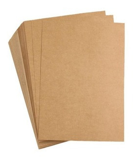 Imagen 2 de 2 de Papel Kraft A4 Misionero Color Madera 130grs Paquete X 100