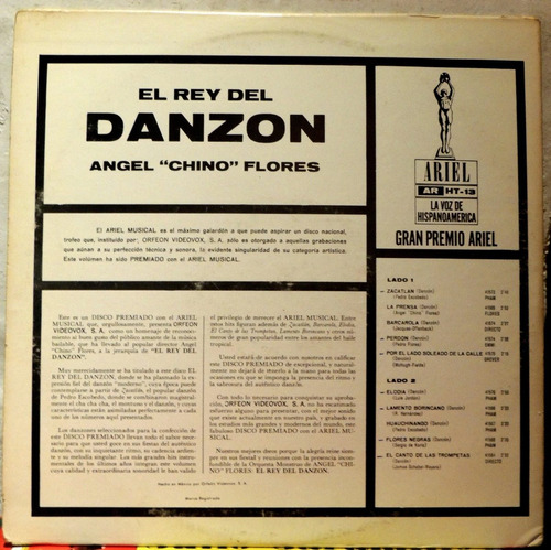 El Rey Del Danzón (vinyl) Ángel  Chino  Flores