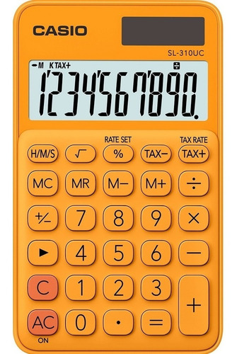 Calculadora Casio Original Sl-310uc Naranja Caba 