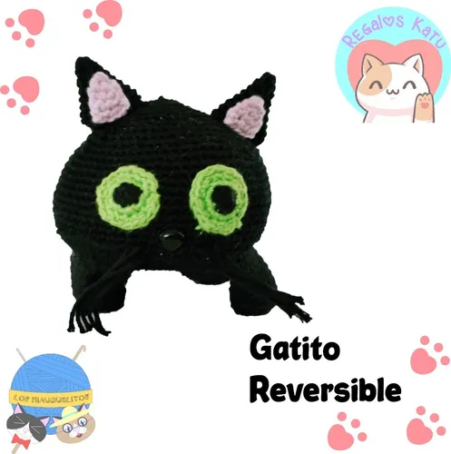 Peluche gatito online reversible