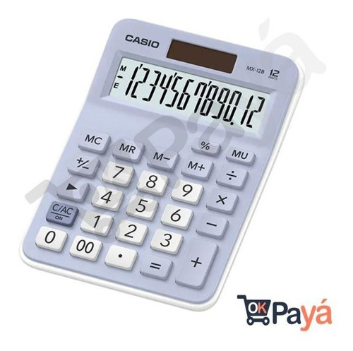 Imagen 1 de 2 de Calculadora Casio Mx-12b-bk Color Lavanda
