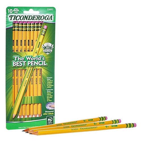 Dixon Ticonderoga 10-count # 2 Lápiz