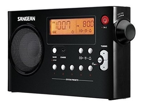 Radio Portatil Recargable Digital Sangean Pr-d7 Bk Am / Fm -