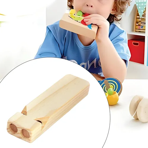 2 Silbato De Madera Para Niños, Silbato De Tren De Madera,