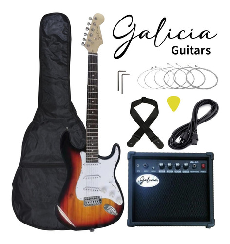 Combos Guitarras Eléctricas Galicia/sunburst/amplifi20w/forr