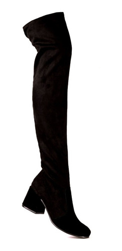 Imagen 5 de 10 de Botas Bucanera Elastizada Gamuza 933 Taco Bajo 6 Cm Invierno