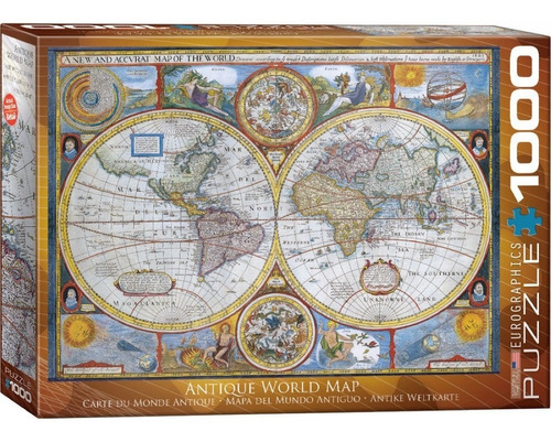 Puzzle 1000 Piezas Map Of The World - Eurographics  