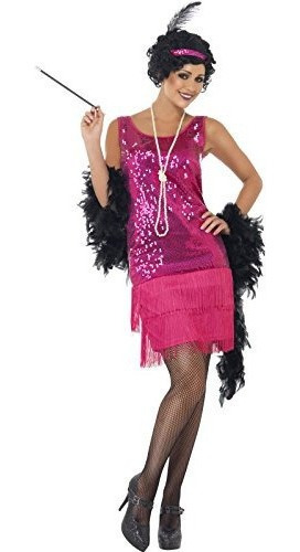 Smiffys Womens Fun Time Flapper Costume Dress Celada Y Colla